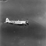P-47 Thunderbolt 127 of the 463rd FS, 507th Fighter Group in flight