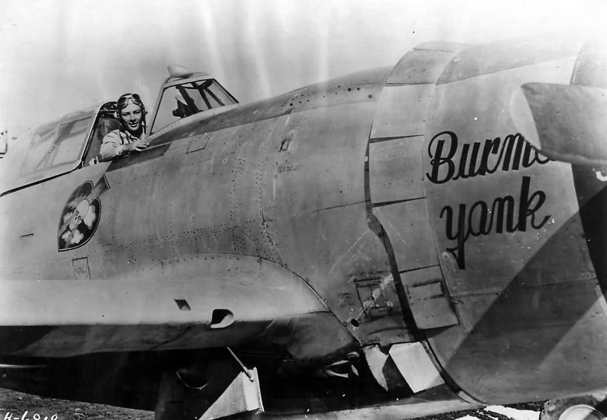 Lt. Wharton Moller in the cockpit