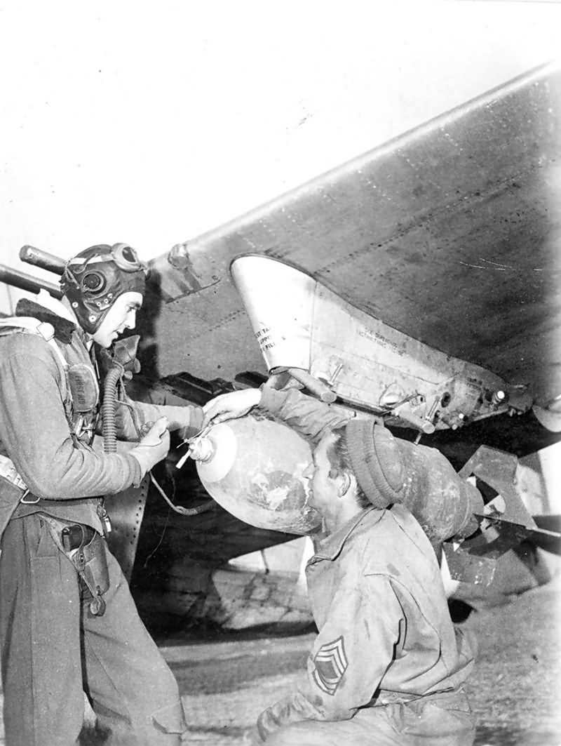 Major Gil Talbot 354th FG by P-47D Thunderbolt