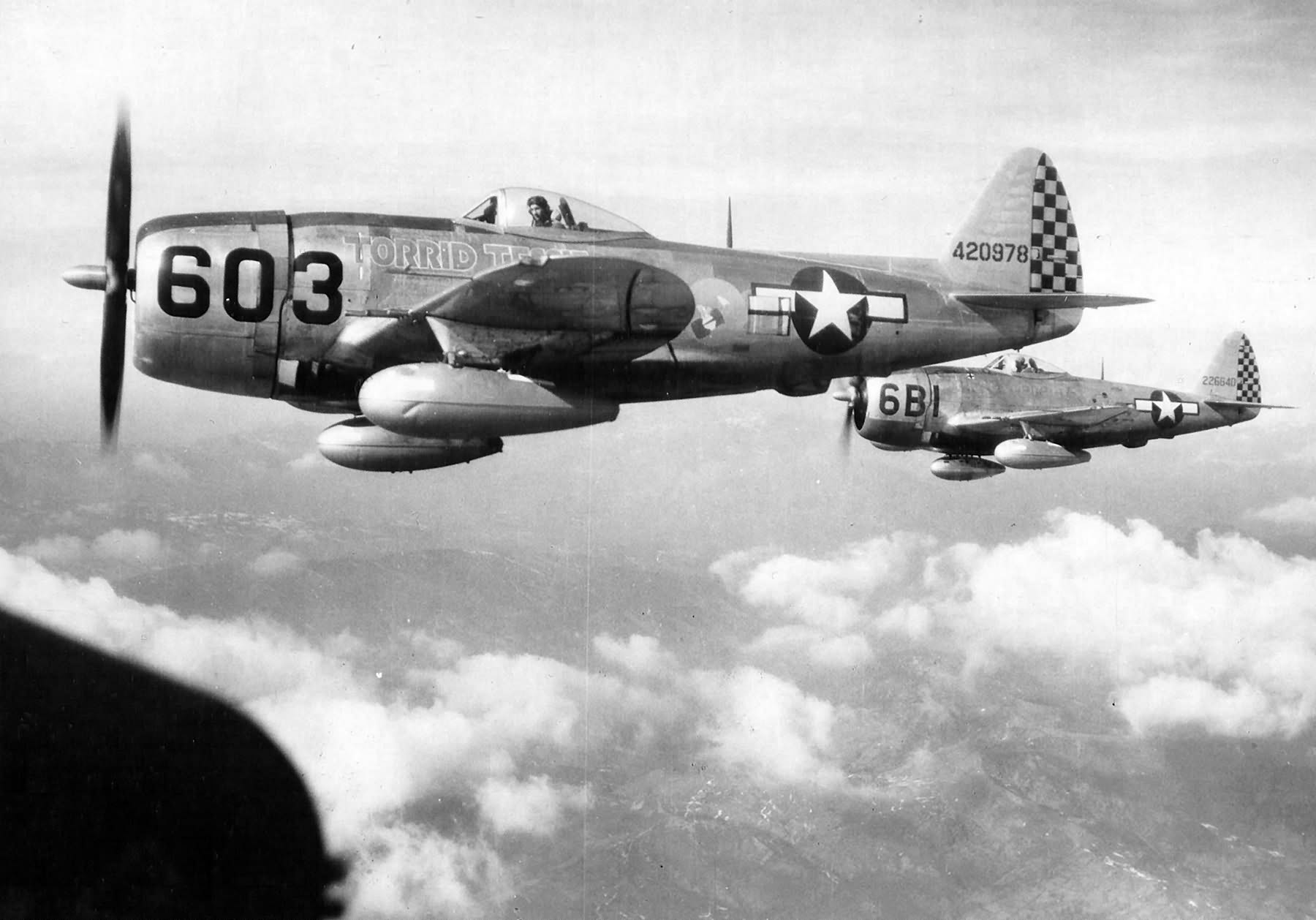P-47D Thunderbolt #603 44-20978 in flight