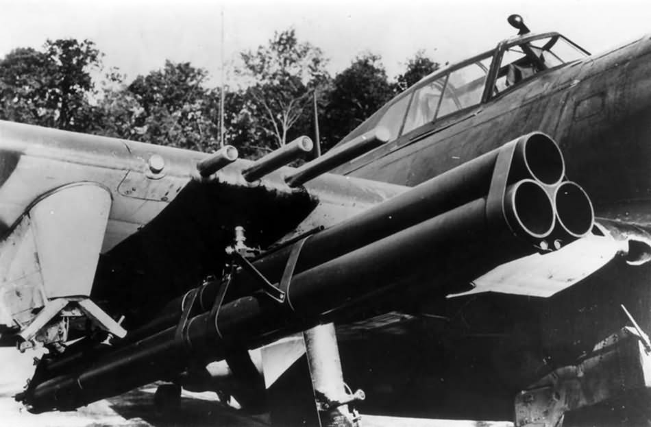 P-47 Thunderbolt of the 353rd Fighter Group fitted with rocket launchers