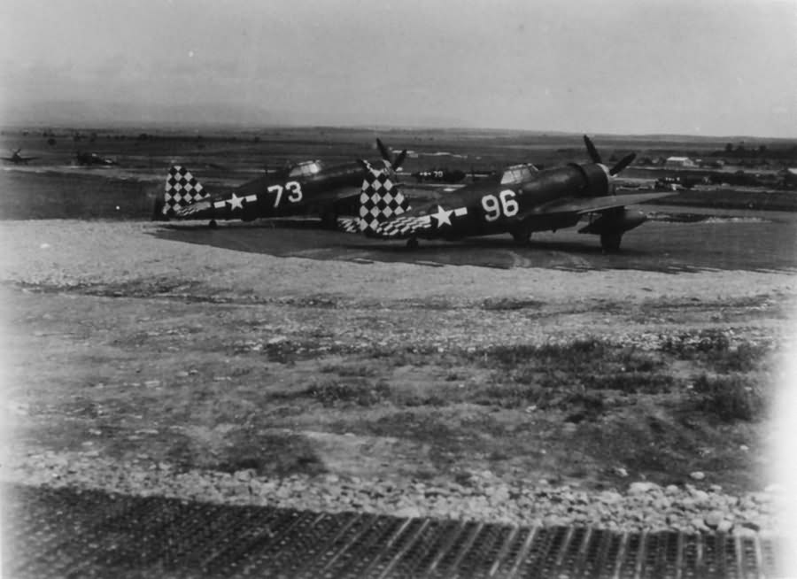 P-47 Thunderbolts 73 and 96 of the 325th Fighter Group