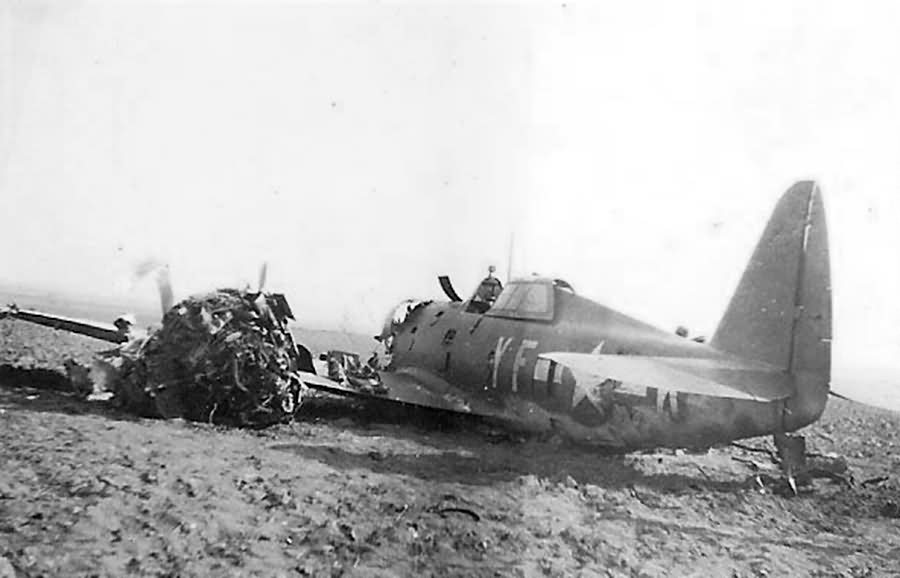 Shot Down P-47 Thunderbolt of the 355th Fighter Group, 358th FS