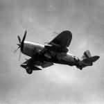 P-47D Thunderbolt 43-25753 of the 91st Fighter Squadron, 81st Fighter Group lands in China