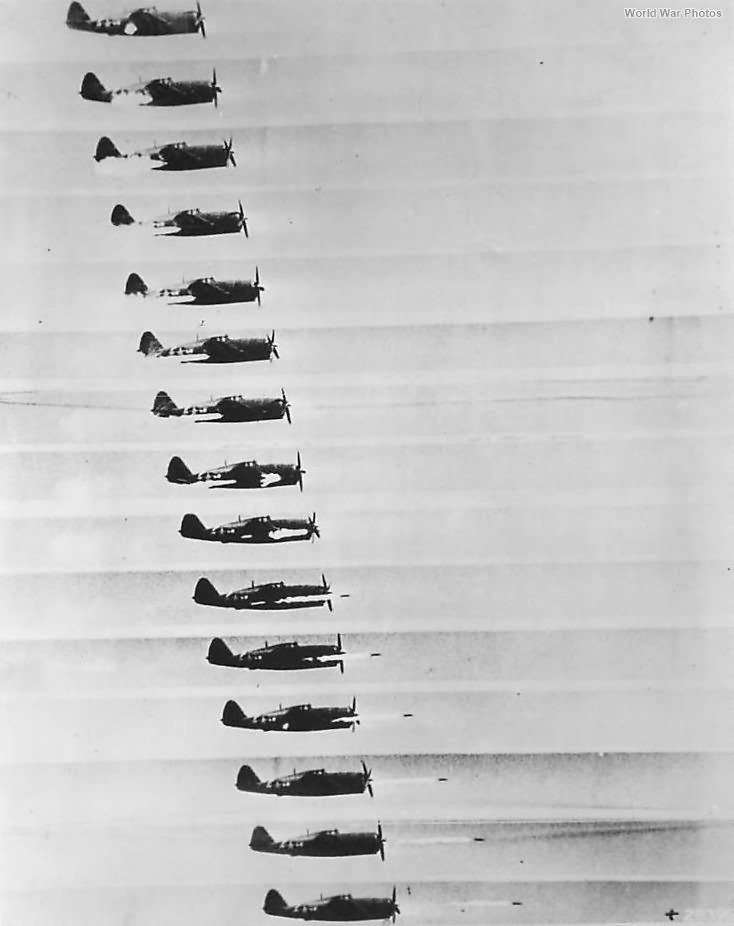 P-47 firing rockets 1944