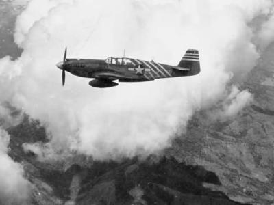 1st Air Commando North American P-51A Mustang 43-6189 over India 1944