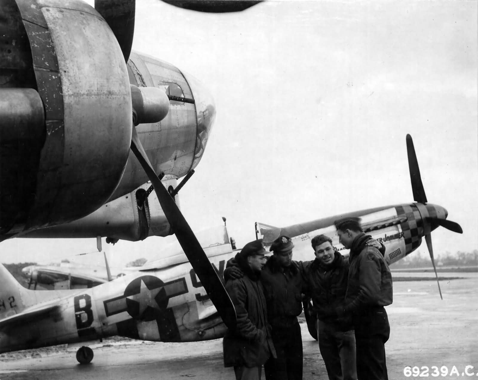 Alabama Rammer Jammer P-51D Mustang 44-15092, pilot 1lt Arthur C Cundy of the 352nd FS 353rd FG