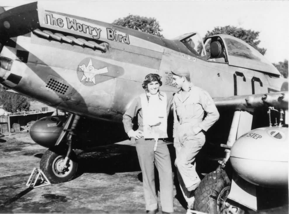 Capt Coons 55th Fighter Group By P-51D Mustang The Worry Bird nose art