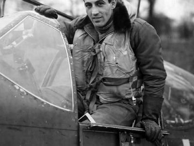 Capt Donald Gentile In Cockpit 336th FS 4th FG Debden