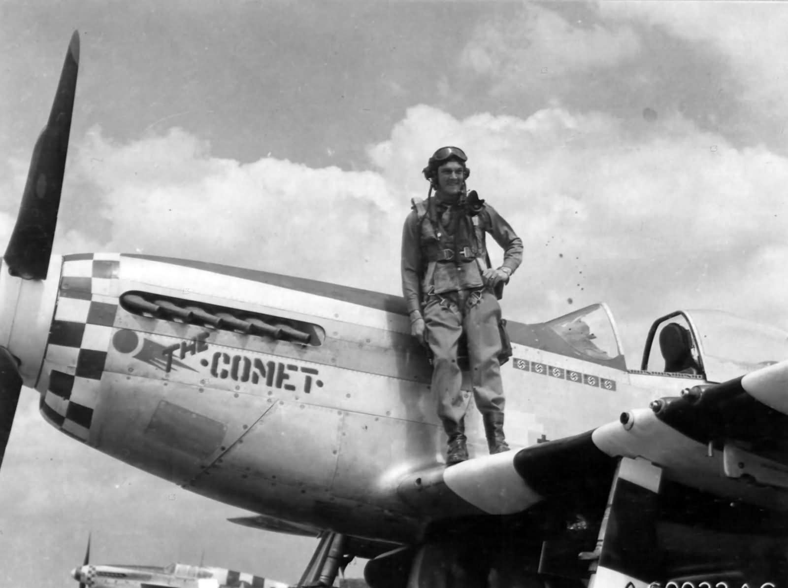 Capt Evan Johnson of the 505th FS 339th Fighter Group P-51D 44-13471 Coded 6N-J
