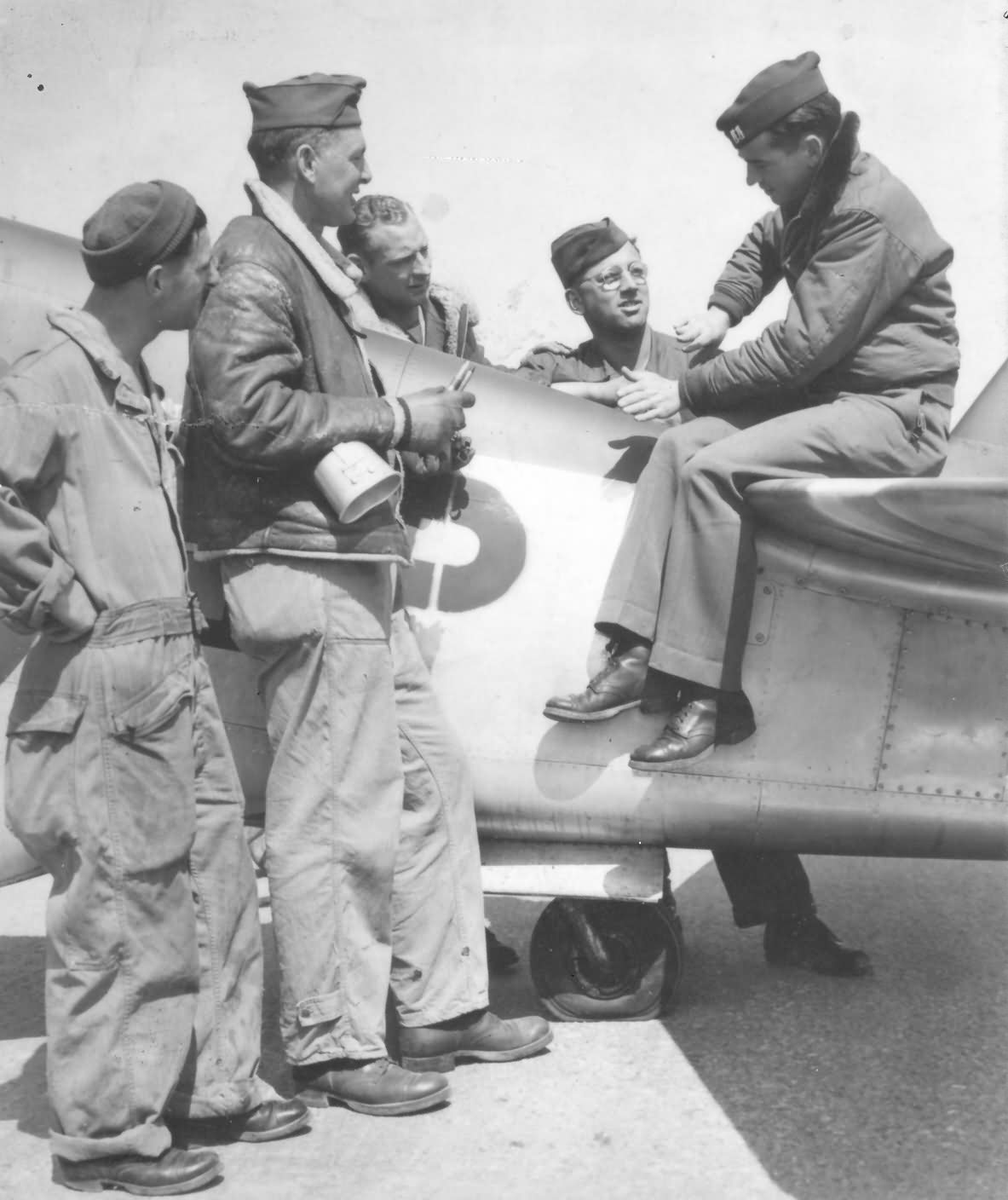 Capt Jim Browning 357th Fighter Group ace On P-51B Mustang