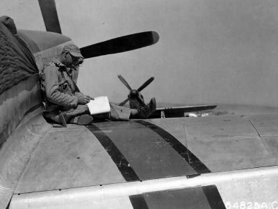 Crew Chief Of An Unidentified P-51D Mustang Assigned To The 45th FS 15th Fighter Group