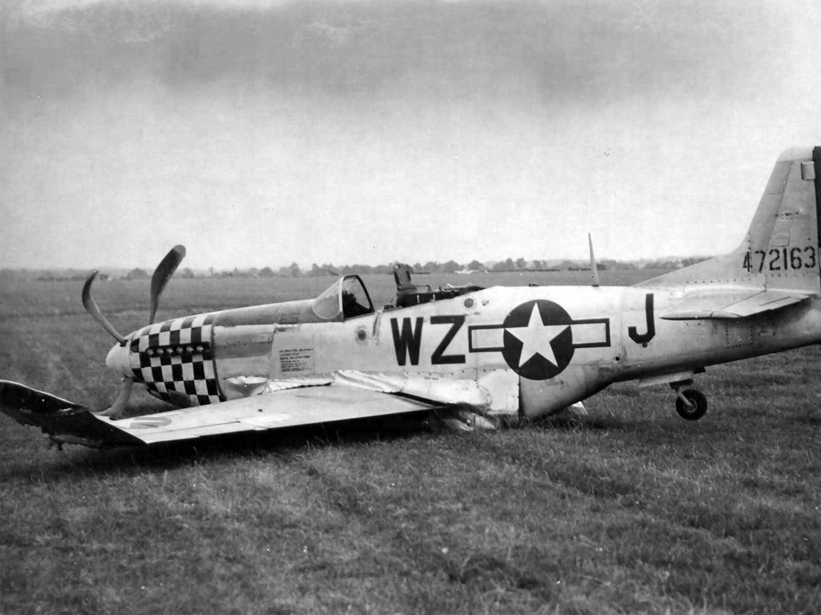 North American P-51D-20-NA Mustang serial 44-72163 Code WZ-J of the 84th FS 78th Fighter Group, pilot Lt James Farmer1945