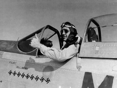 Pilot Maj Samuel Brown of the 309th FS 31st Fighter Group In P-51D Mustang 44-13464 Coded MX-A