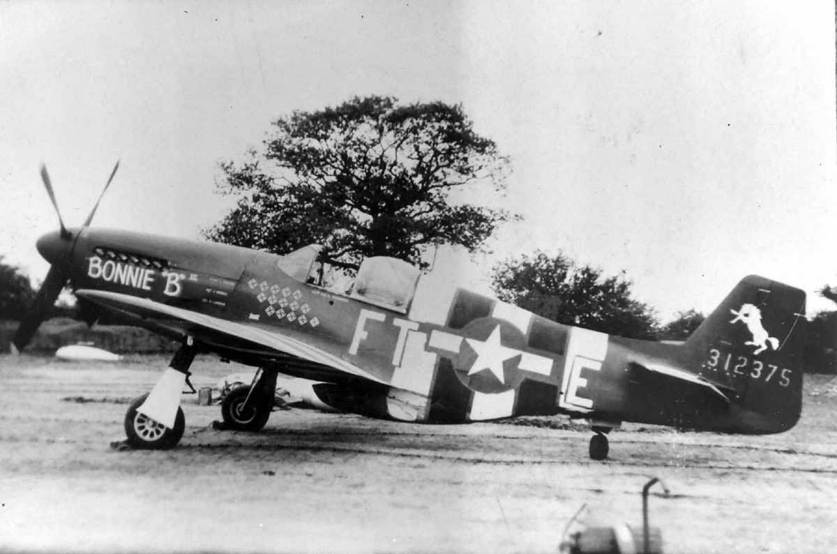 P-51B 43-12375 named Bonnie B II
