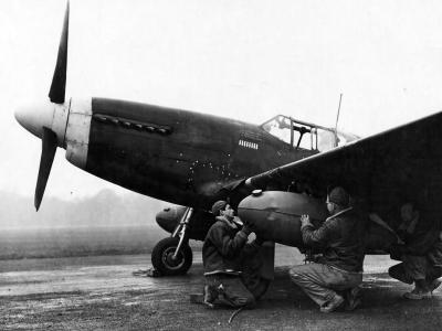 P-51B Mustang 43-6737 Code GQ-U, pilot 1lt Gilbert Talbot of the 355th FS 354th Fighter Group