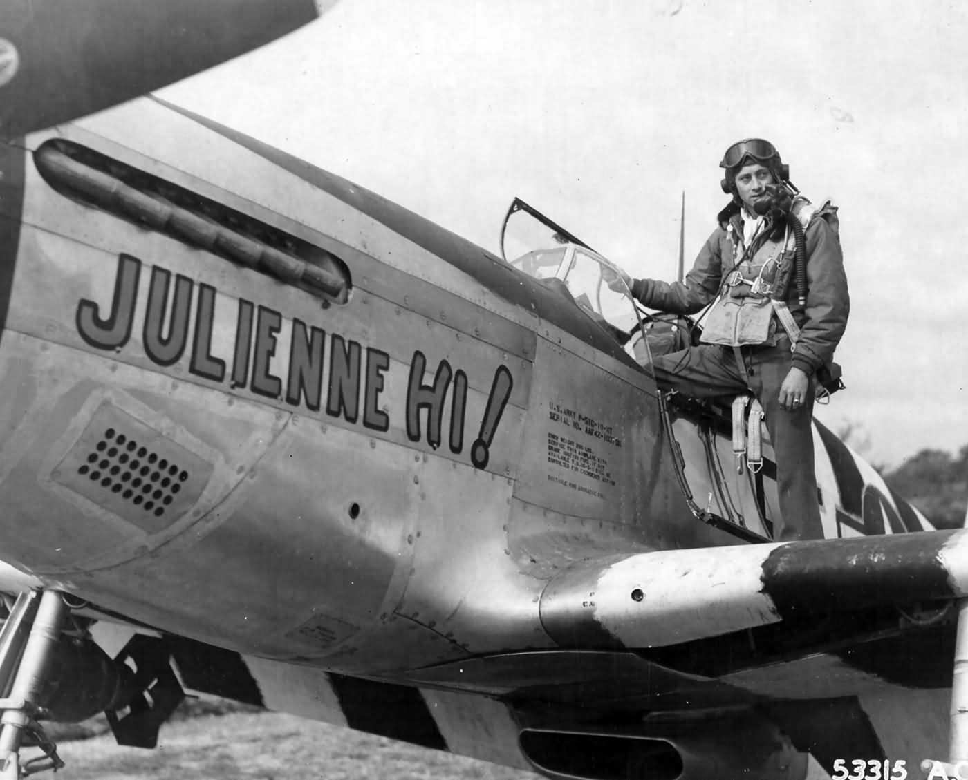 P-51C Mustang 42-103798 „Julienne Hi!” Code FT-X of the 353rd Fighter Squadron 354th FG