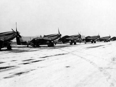 P-51D Mustang 44-13329 of the 503rd FS 339th FG At Fowlmere base, code D7-I