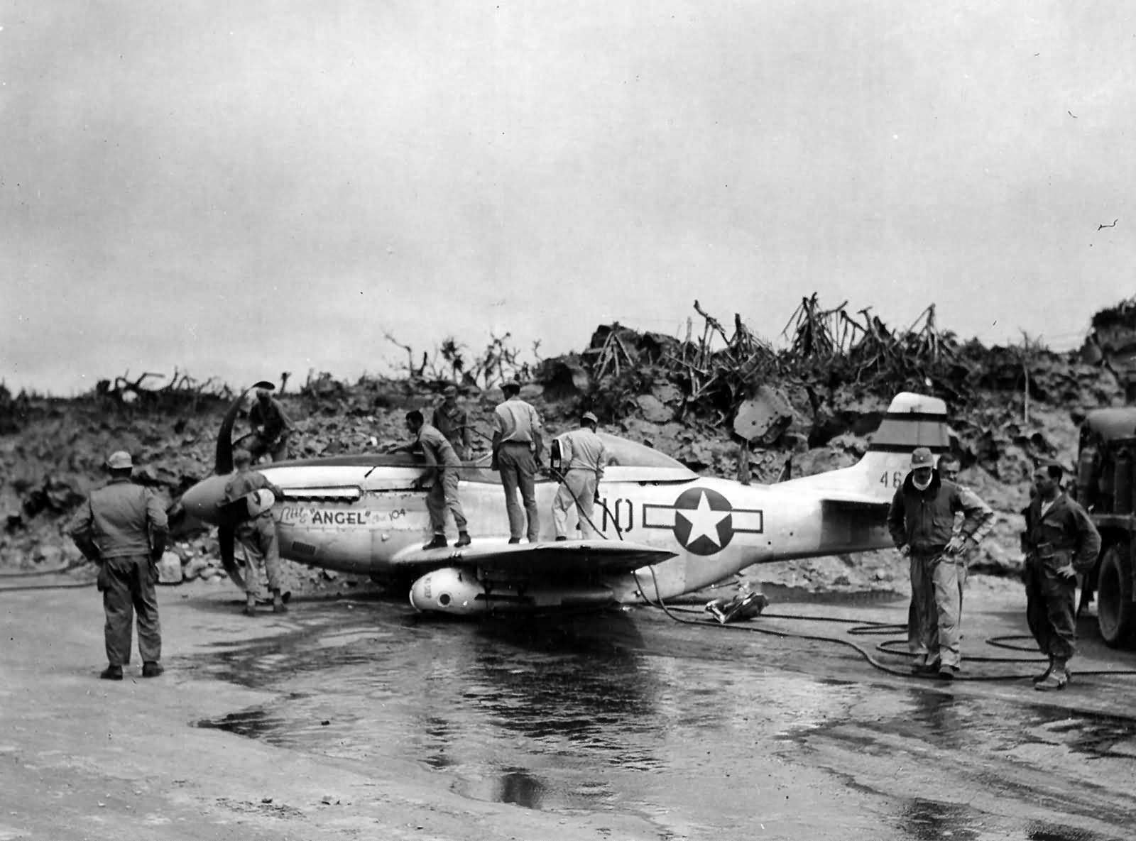 P-51D Mustang 44-63532 Flown By Lt Thomas Quinn of the 46th FS 21st Fighter Group, Iwo Jima 12 April 1945