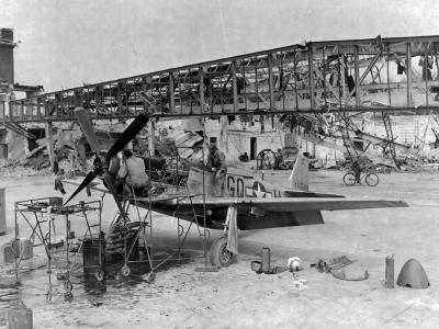 North American P-51D-20-NA Mustang 44-63562, code GQ-H of the 355th FS 354th FG Ober Olm Germany Y-64 17 April 1945