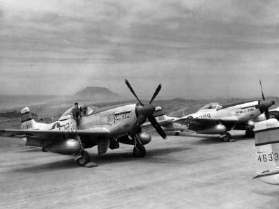 P-51D Mustang of the 46th FS 21st Fighter Group Iwo Jima 1945