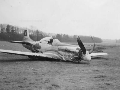 P-51D Mustang 364th Fighter Group 384 Fighter Squadron Crash Landing