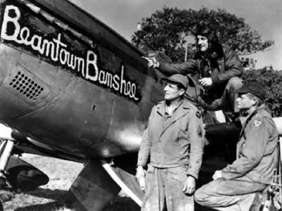 P-51 Mustang named „Beantown Banshee” of the 354th Fighter Group