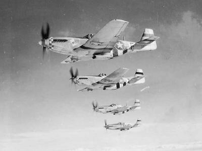 P-51 Mustang „Dee” In Formation 503rd FS 339th Fighter Group