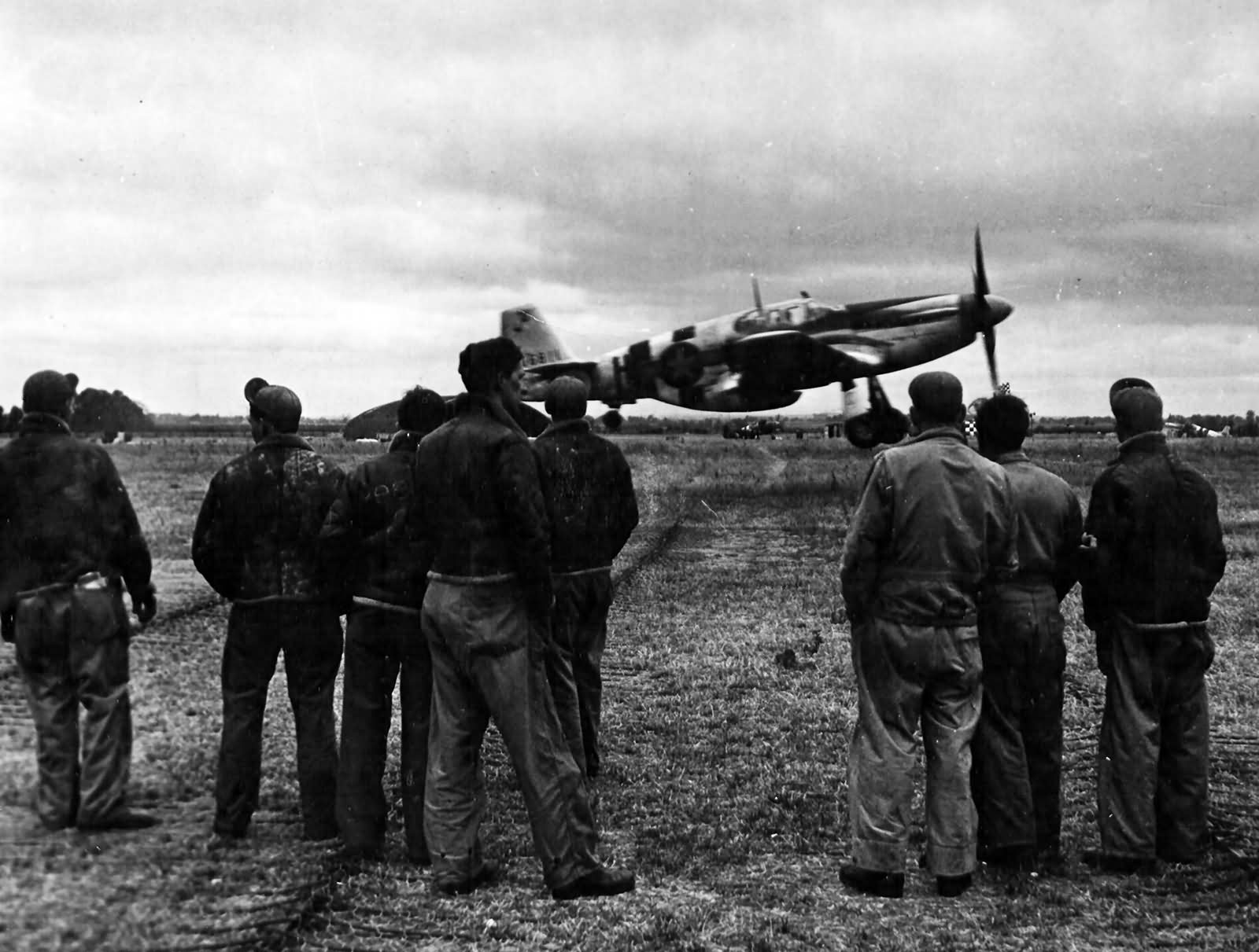 P-51 Mustangs Returning From Flights Over Enemy Europe