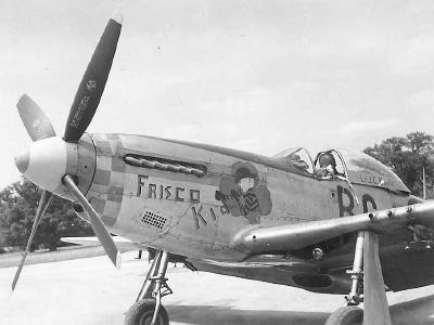 P-51K Mustang 44-11373 „Frisco Kid” Nose Art. code B6-U 363rd Fighter Squadron