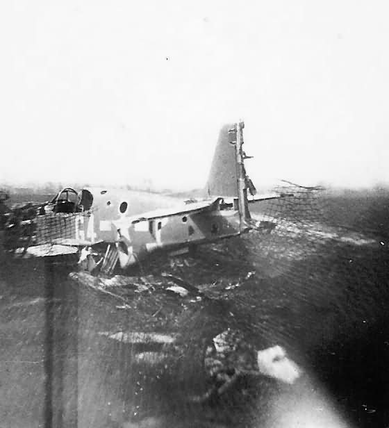 destroyed P-51 Mustang code G4+P of the 357th Fighter Group 362nd Fighter Squadron 2
