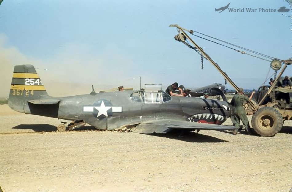 Crashed P-51B