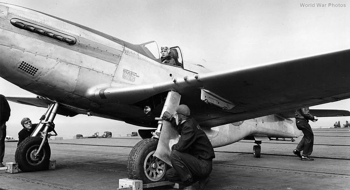 P-51D aboard USS Shangra-La 1944