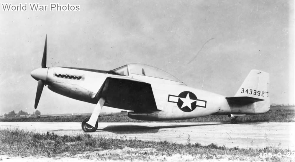 North American XP-51F 43-43332 10 April 1944