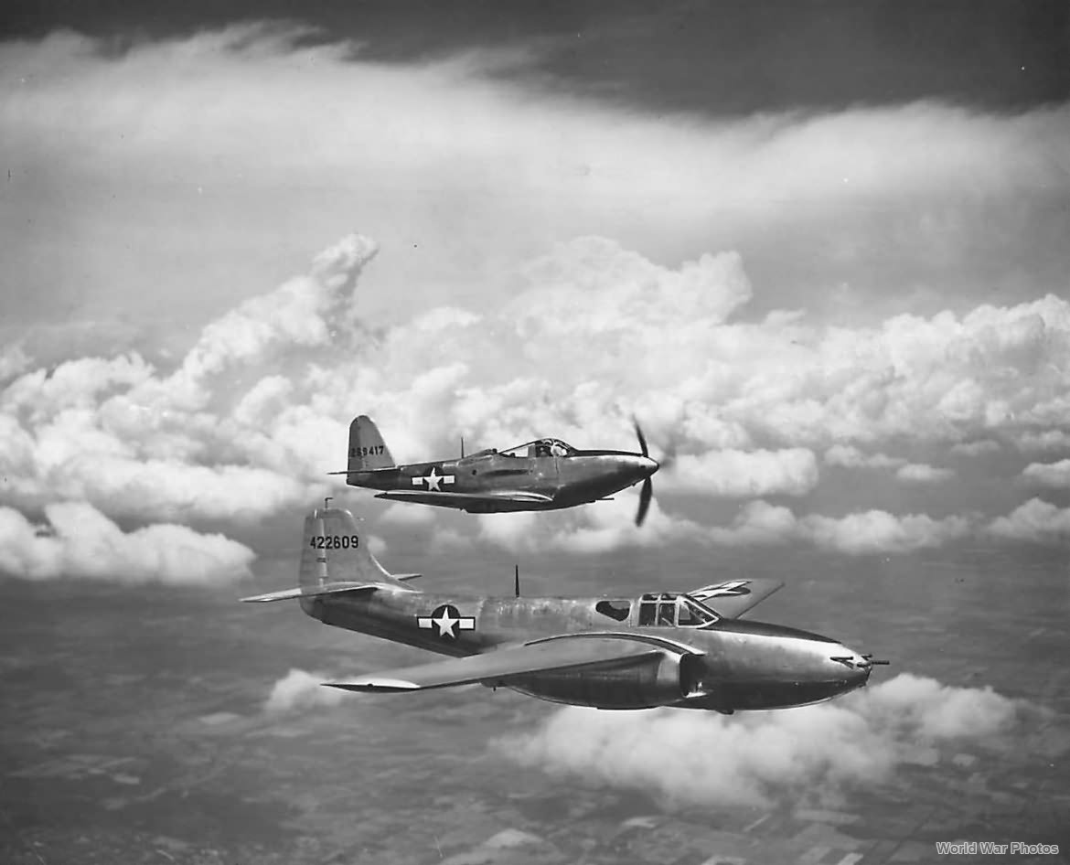 Bell P-59 44-22609 and P-63A