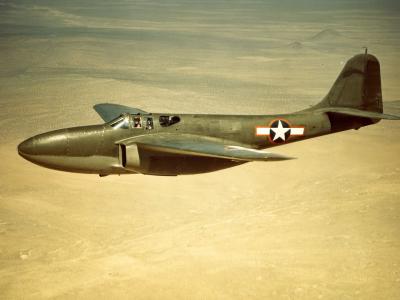 Prototype Bell XP-59A color photo