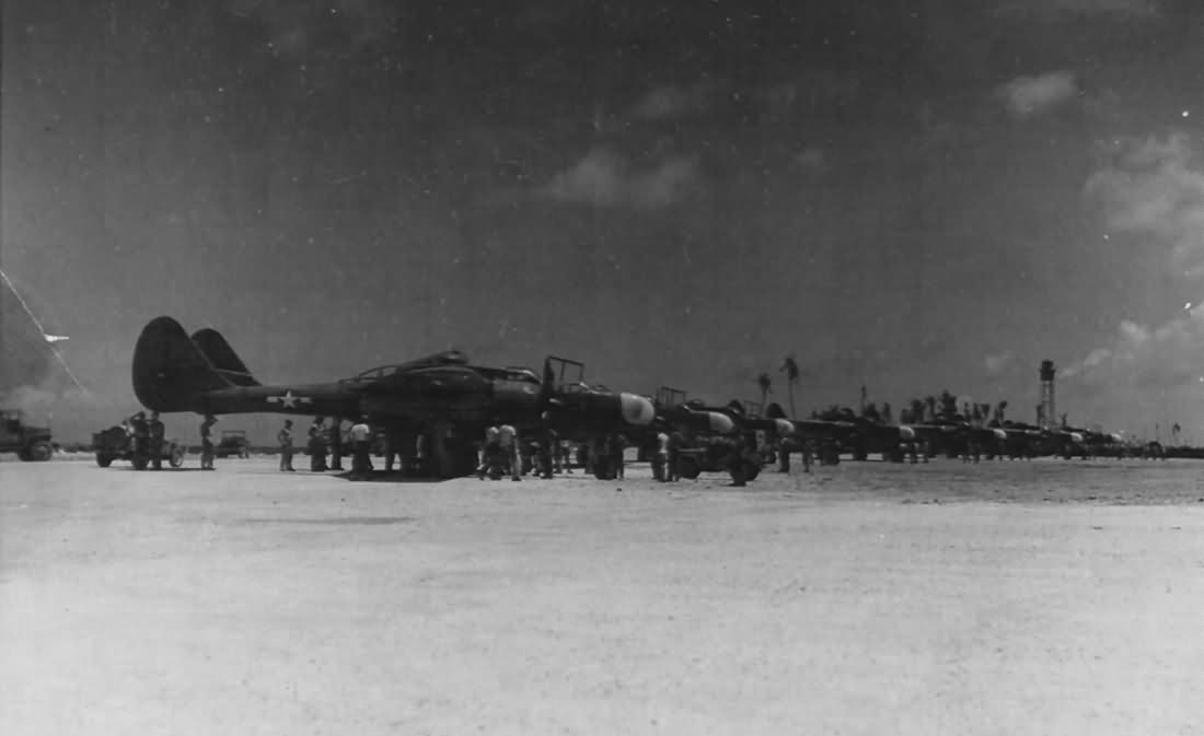P-61 A Black Widow of the 6th NFS stop over at Kwajalein en route to Saipan 2
