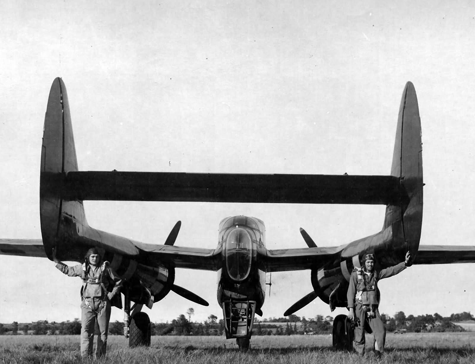 P-61 Black Widow night fighter of the 9th AF somewhere in France
