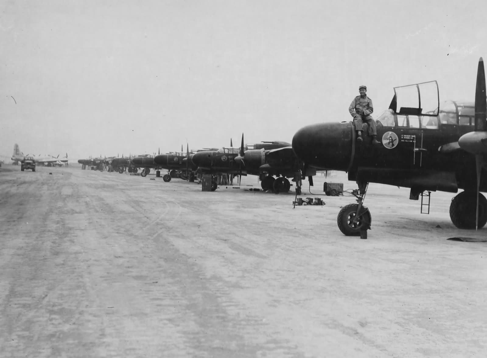 P-61 Black Widows of the 548th NFS Iwo Jima 10 March 1945