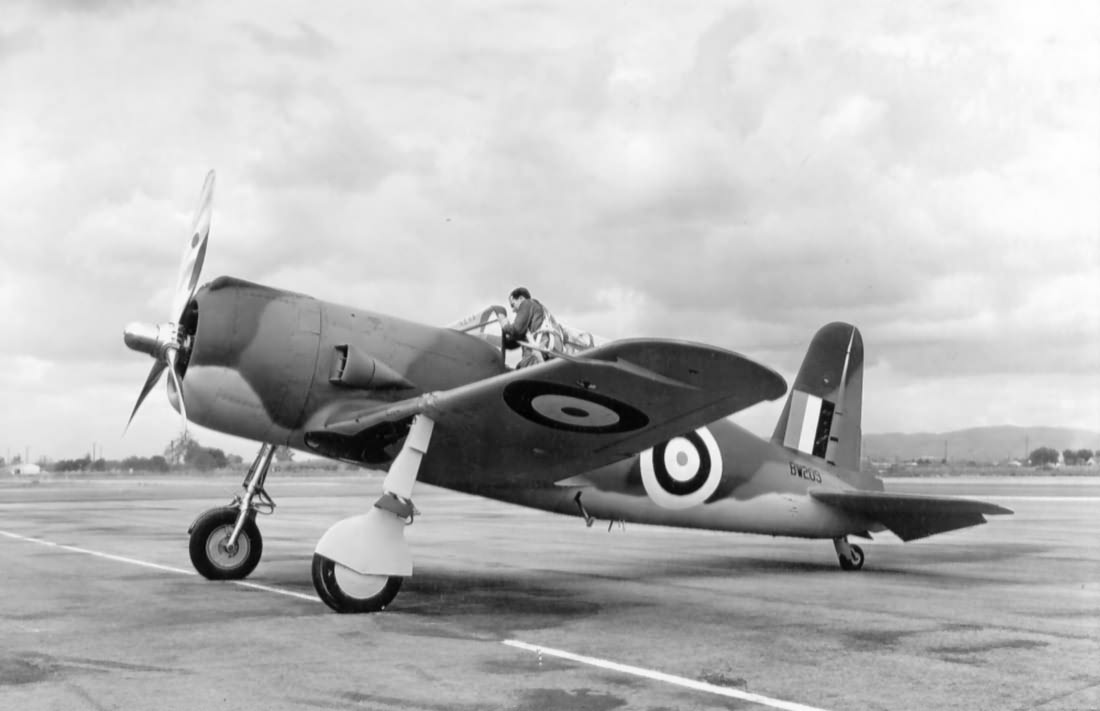 Vultee Vanguard for RAF, serial BW209