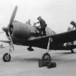 Mechanics maintain P-66 Vanguard, 1942