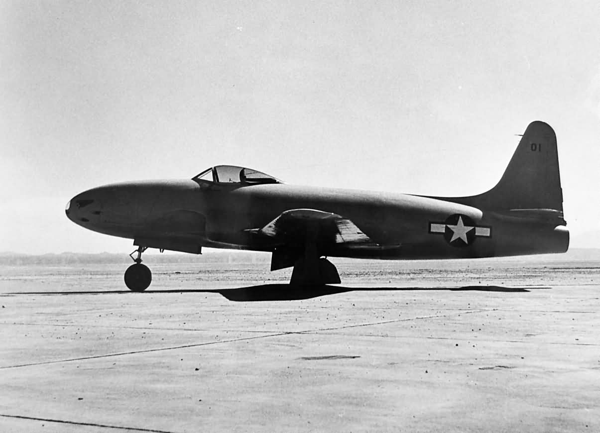 Jet fighter XP-80A 44-83021 „Gray Ghost”