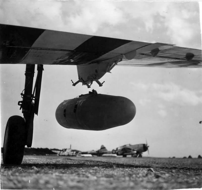 108 gallon gas tanks falling from a P-47 50th FG