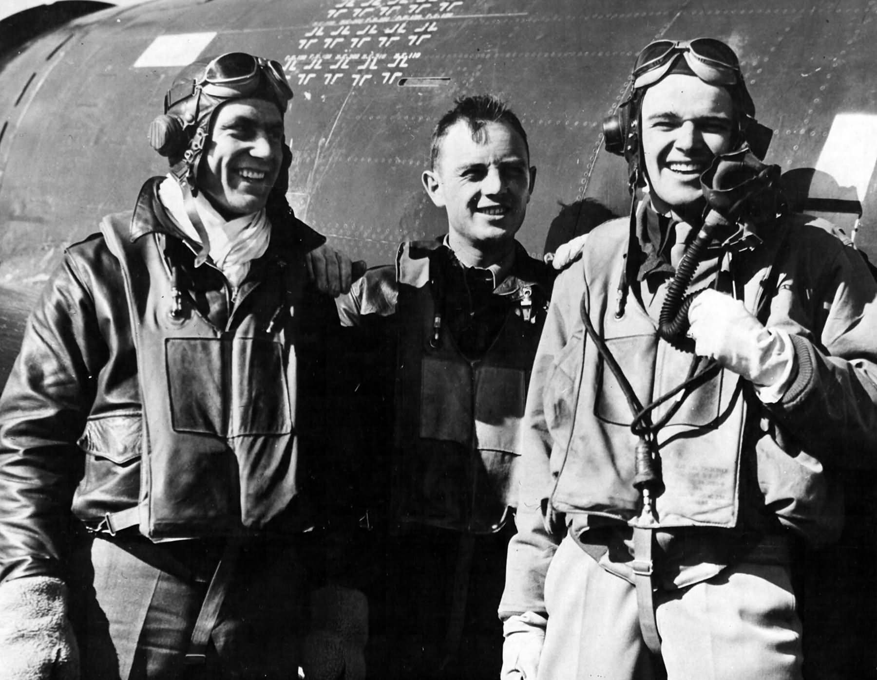 56th FG pilots Mahurin, Zemke and Johnson
