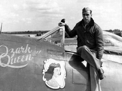 CAPT Alfred F. Eaton of the 84th FS, 78th FG in the cockpit of P-47D 42-26682 WZ-U