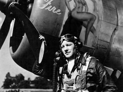 P-47 Thunderbolt and Capt Fred J. Christensen 62nd FS, 56th FG