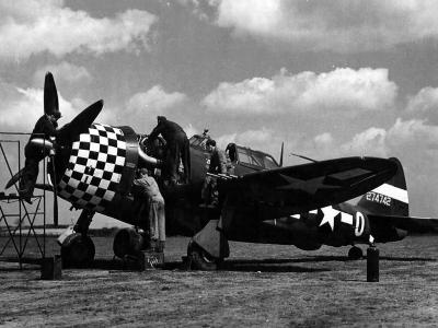 P-47 Thunderbolt serial 42-74742 named „War Eagle” from 84th FS, 78th Fighter Group, pilot Capt Julius Maxwell