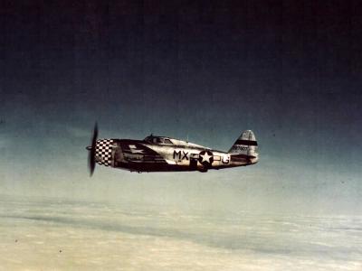 P-47D Thunderbolt 42-27607 MX-G, pilot 2lt Richard D. Stark 82nd Fighter Squadron, 78th FG