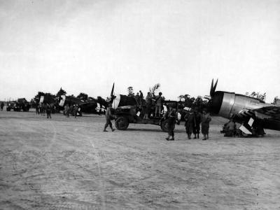 P-47D Thunderbolt 42-75244 D3-M of the 397th FS, 368th FG