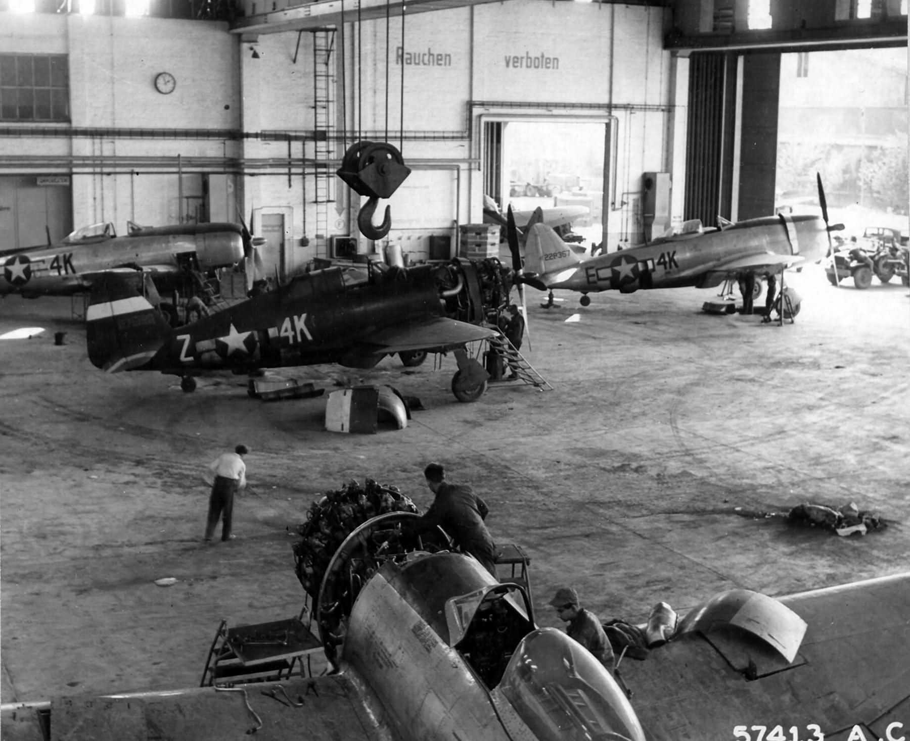 P-47D Thunderbolt serial 42-28367 of the 506th FS, 404th Fighter Group Fritzlar Germany Y-86